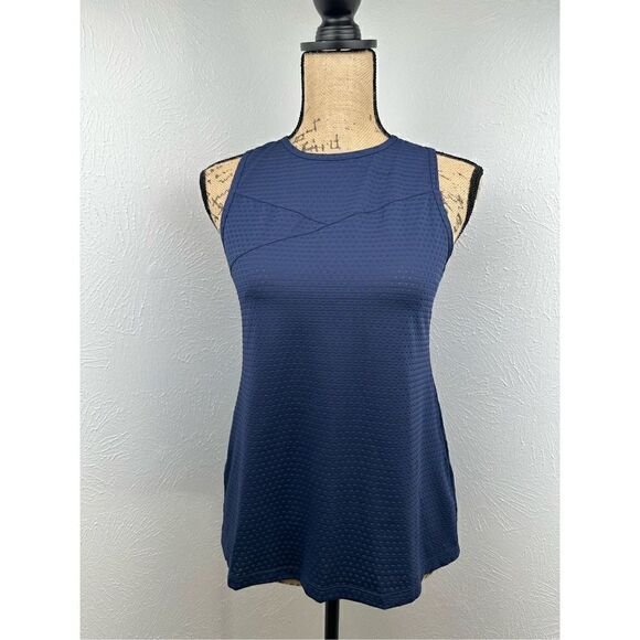 Ideology Blue Split-Back Tank Top Size XS - Picture 1 of 6